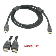 PREMIUM A ESTRENAR Negro 1.8m HDMI al cable de HDMI 1.4 Cable de HDMI 2 Cable de Ferrit